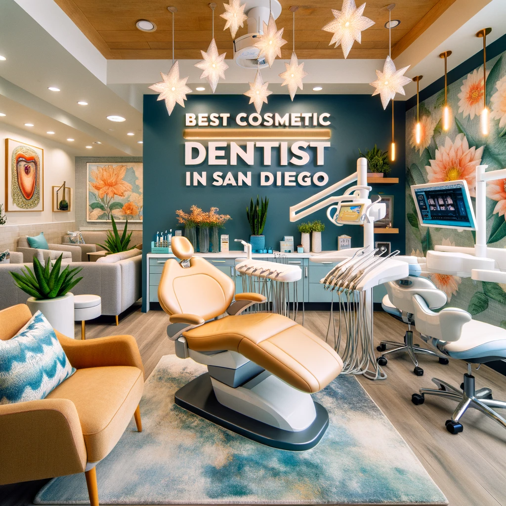 Modern and inviting cosmetic dental clinic in San Diego with advanced technology and a relaxing atmosphere.